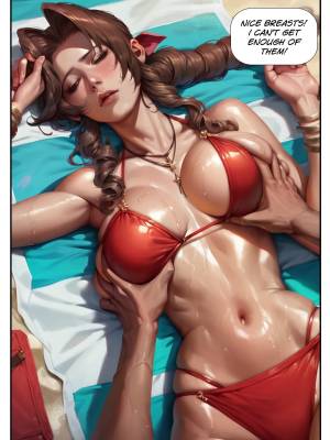 Beach Story Part 1: Aerith Porn Comic english 12