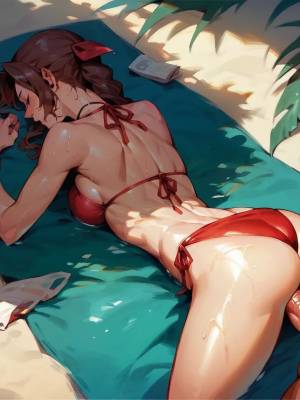 Beach Story Part 1: Aerith Porn Comic english 27