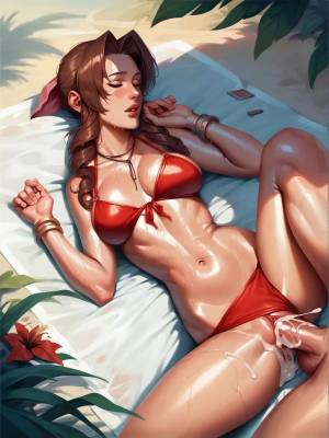 Beach Story Part 1: Aerith Porn Comic english 32