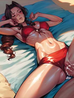 Beach Story Part 1: Aerith Porn Comic english 34