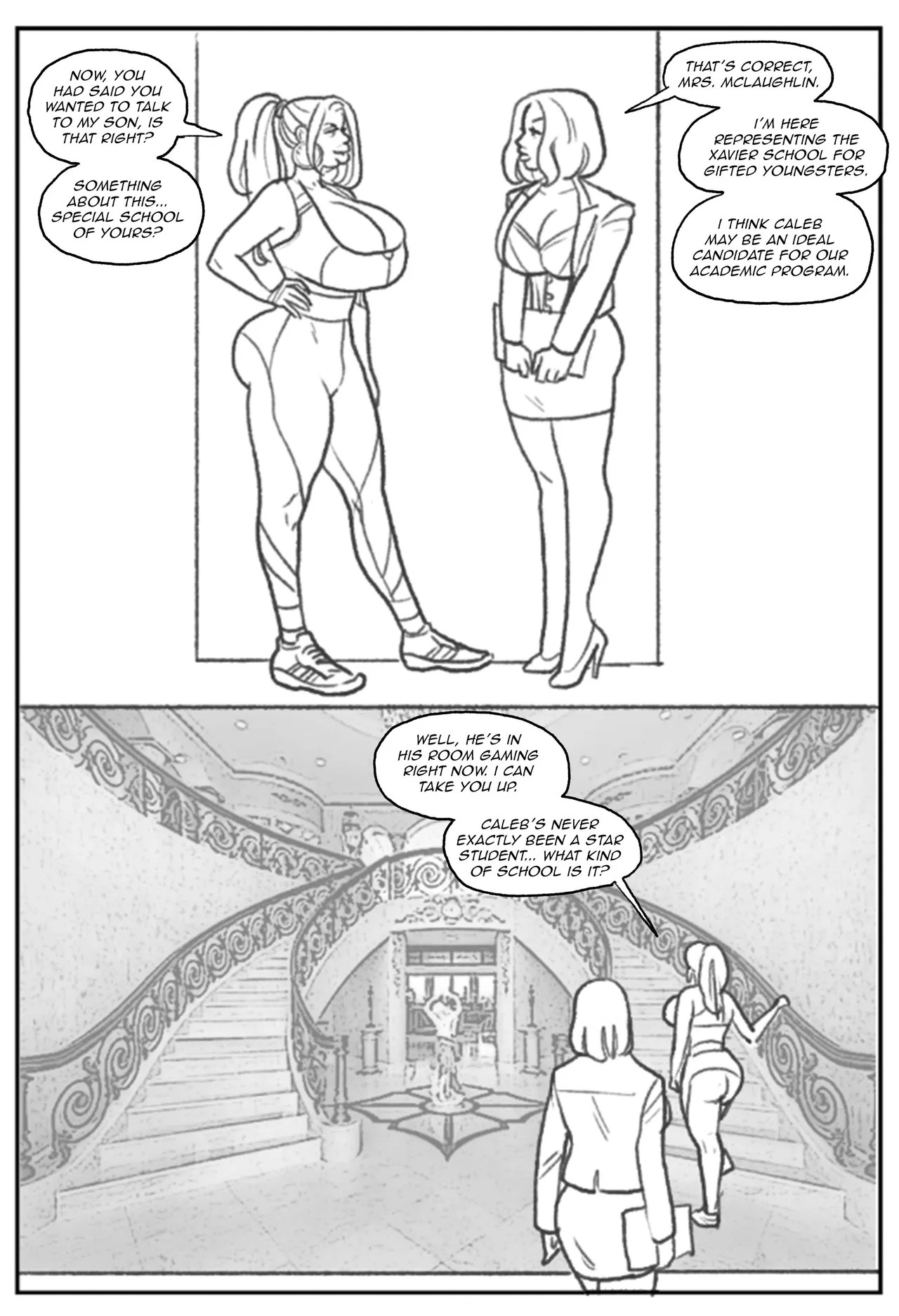 Emma Frost Bimbofication Porn Comic english 05