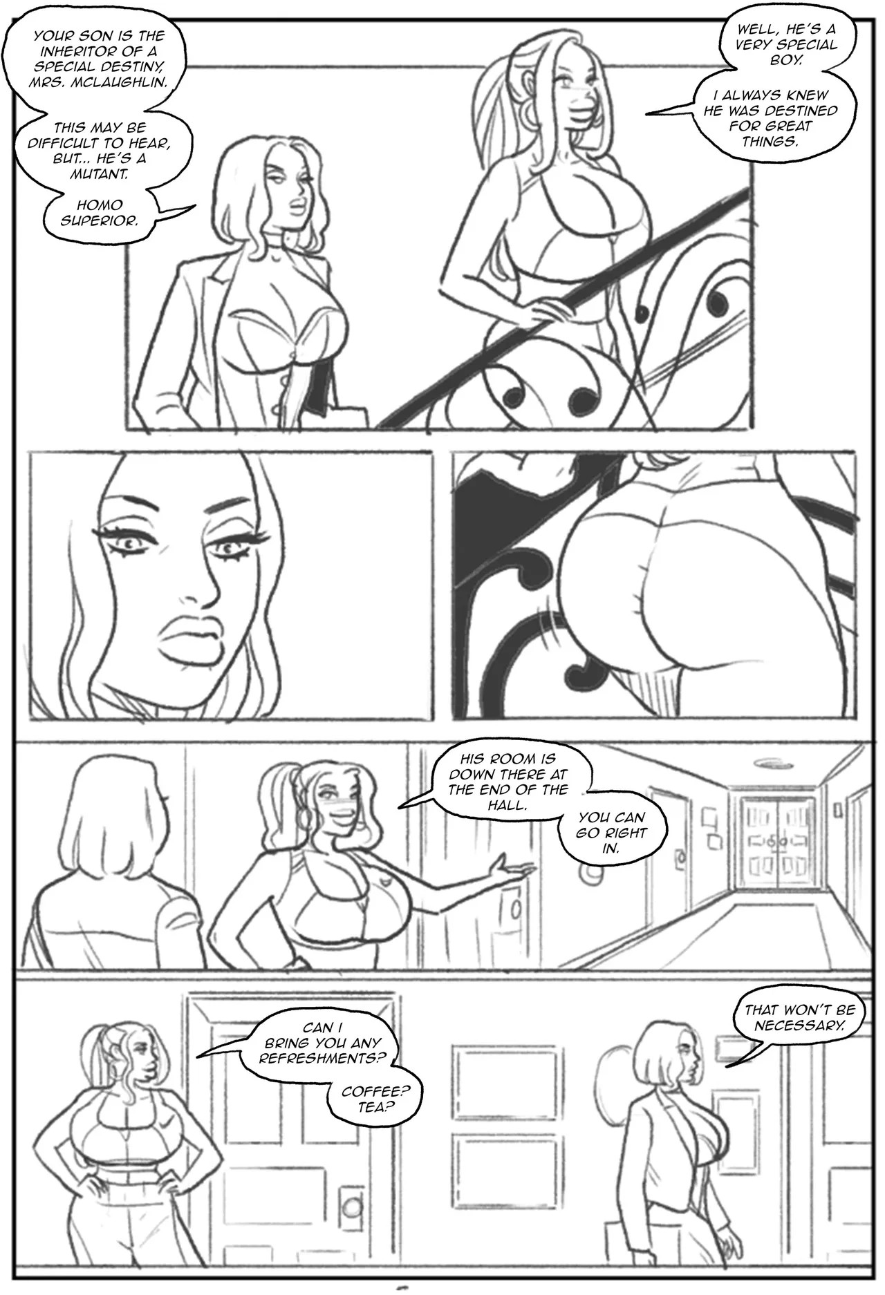 Emma Frost Bimbofication Porn Comic english 06