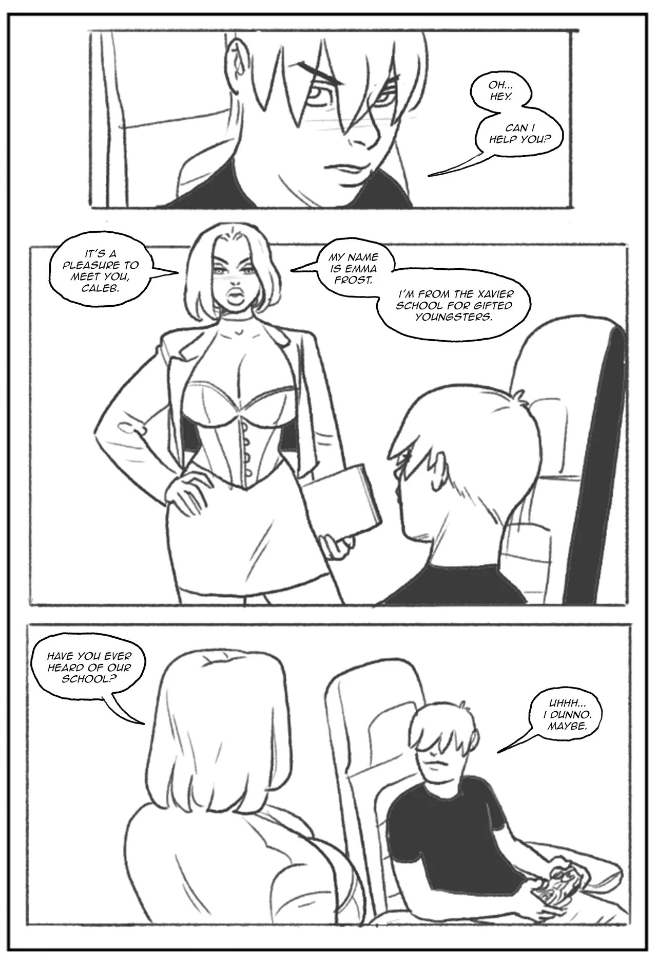 Emma Frost Bimbofication Porn Comic english 11
