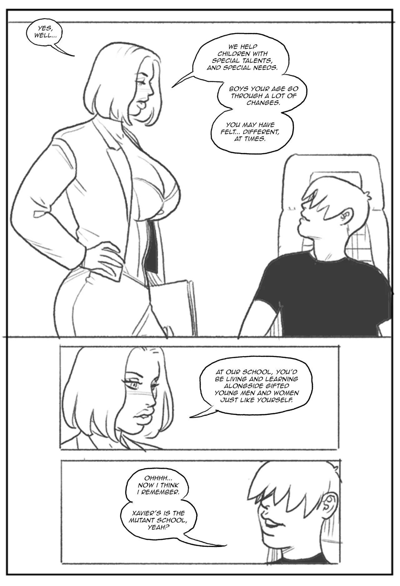 Emma Frost Bimbofication Porn Comic english 12