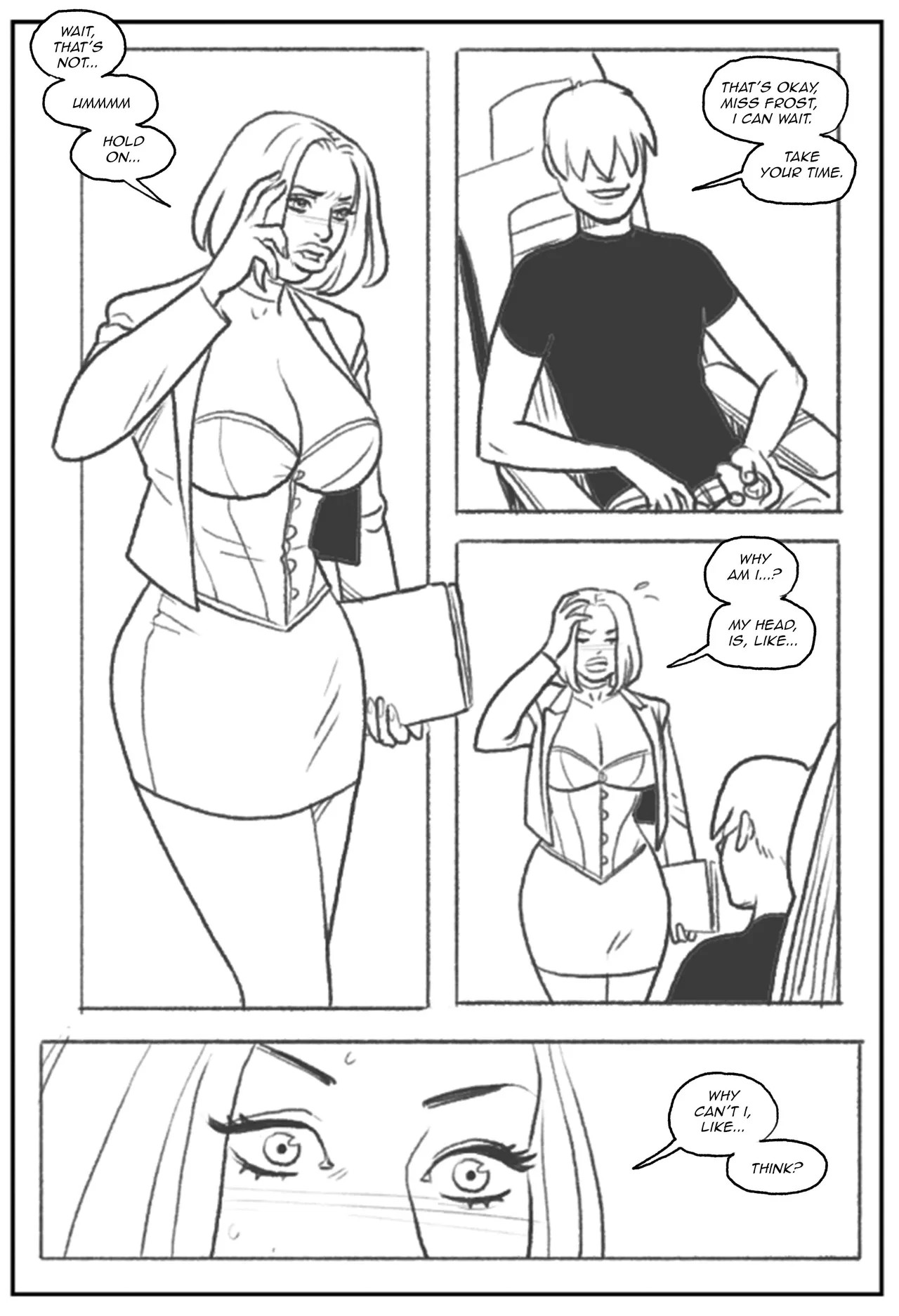 Emma Frost Bimbofication Porn Comic english 14