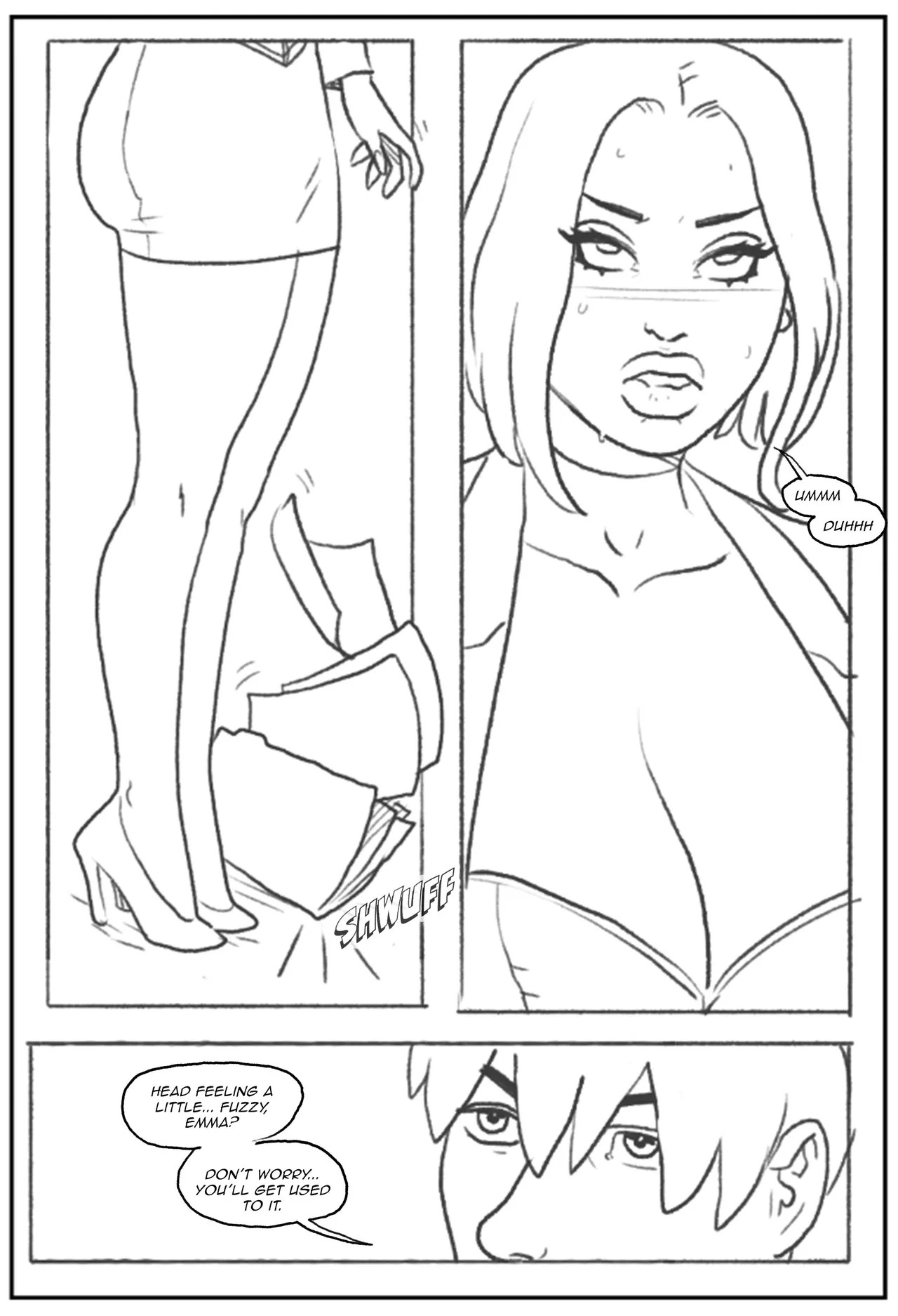 Emma Frost Bimbofication Porn Comic english 15