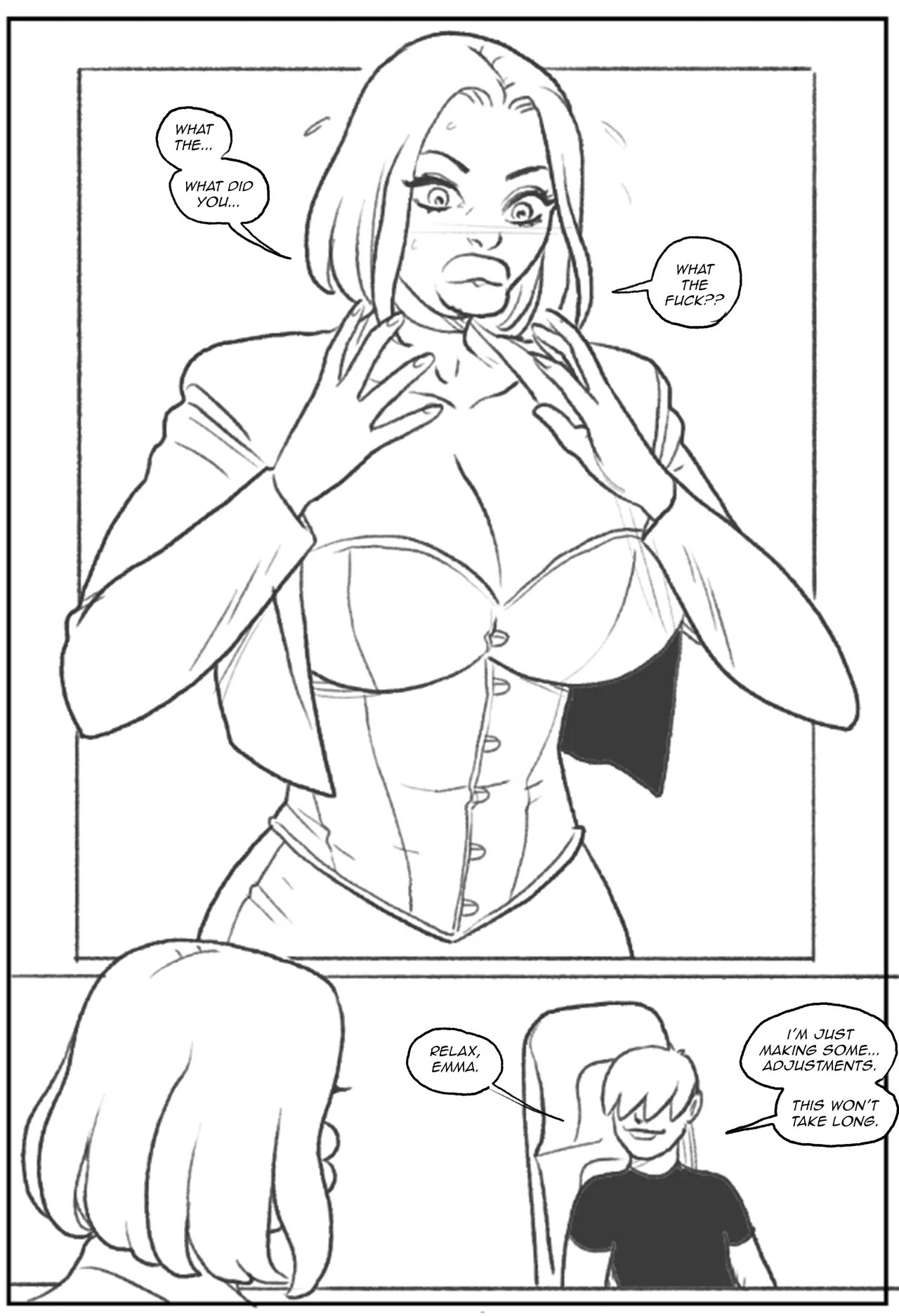 Emma Frost Bimbofication Porn Comic english 17