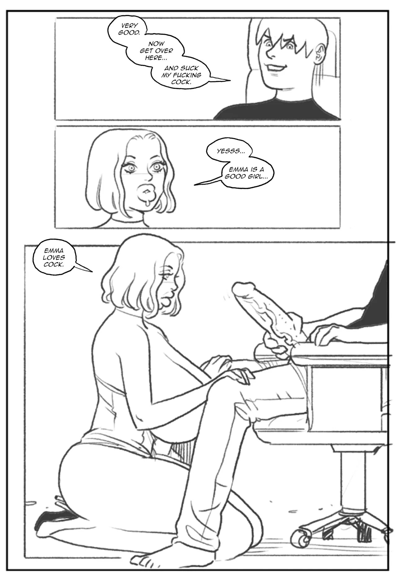 Emma Frost Bimbofication Porn Comic english 33