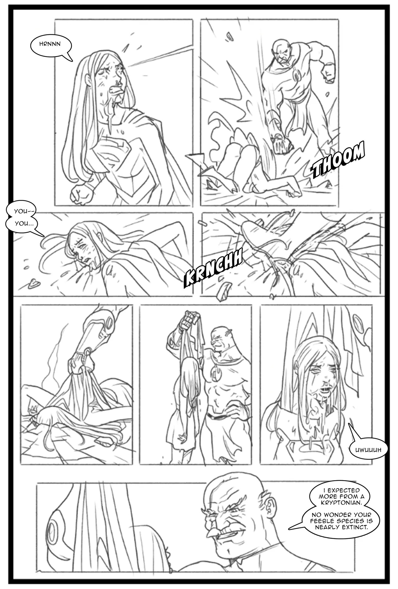 Supergirl vs Conquest Porn Comic english 12