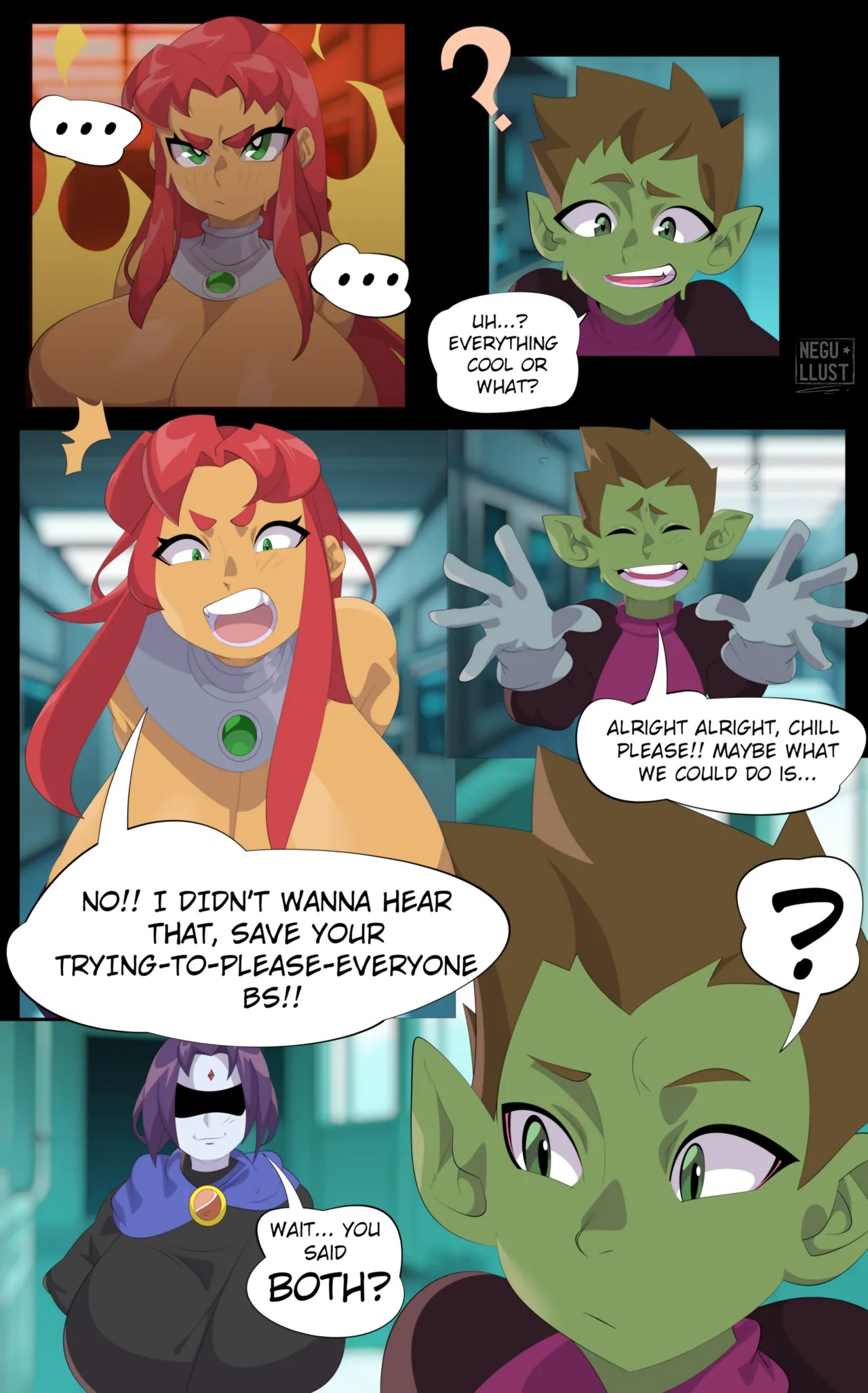 Teen Titans By Negullust Porn Comic english 06