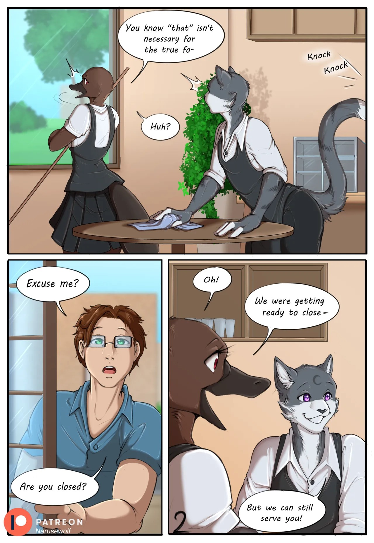 True Forn Cafe Part 4 Porn Comic english 02