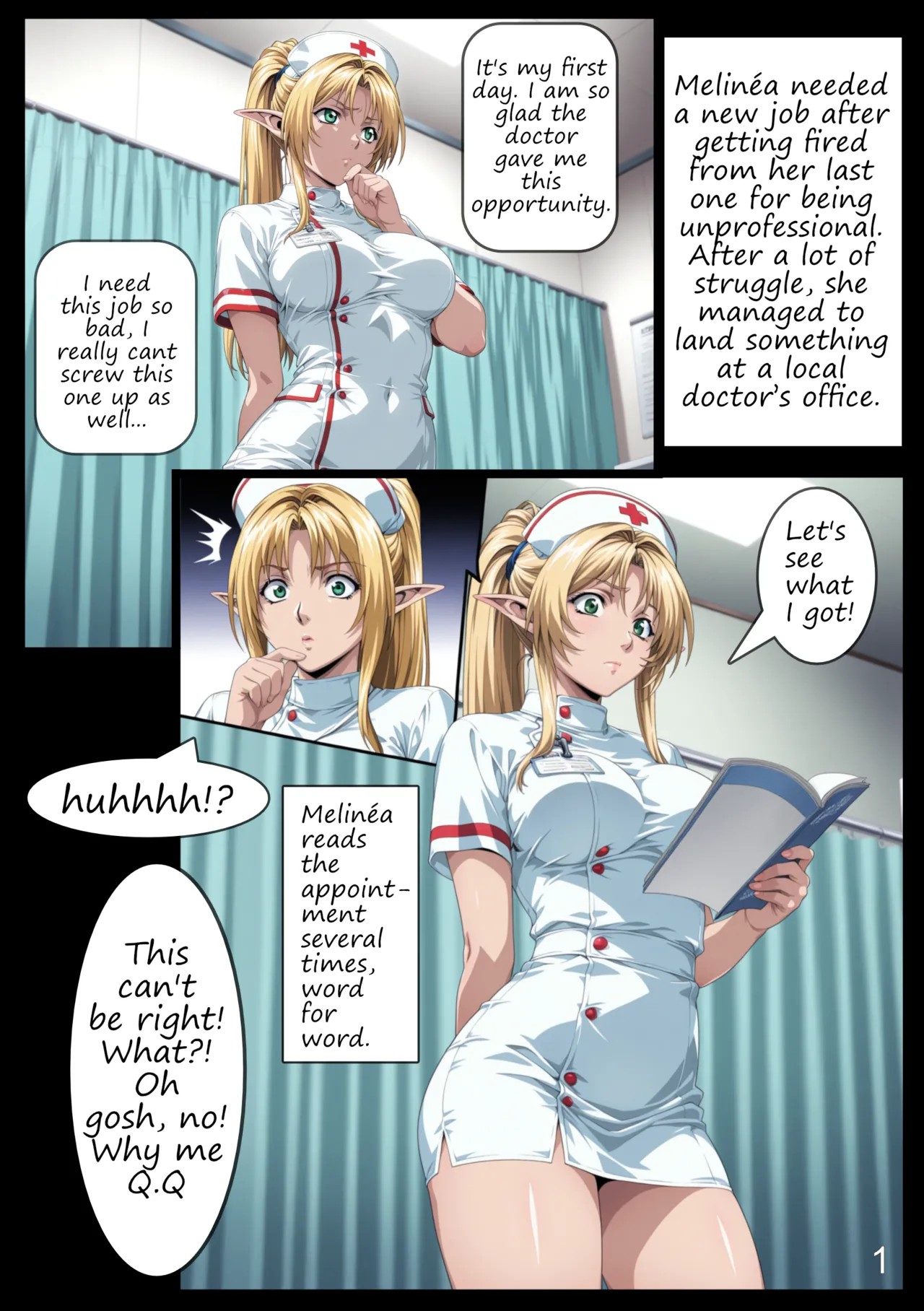 Adventures Of Melinéa: A New Profession Porn Comic english 02