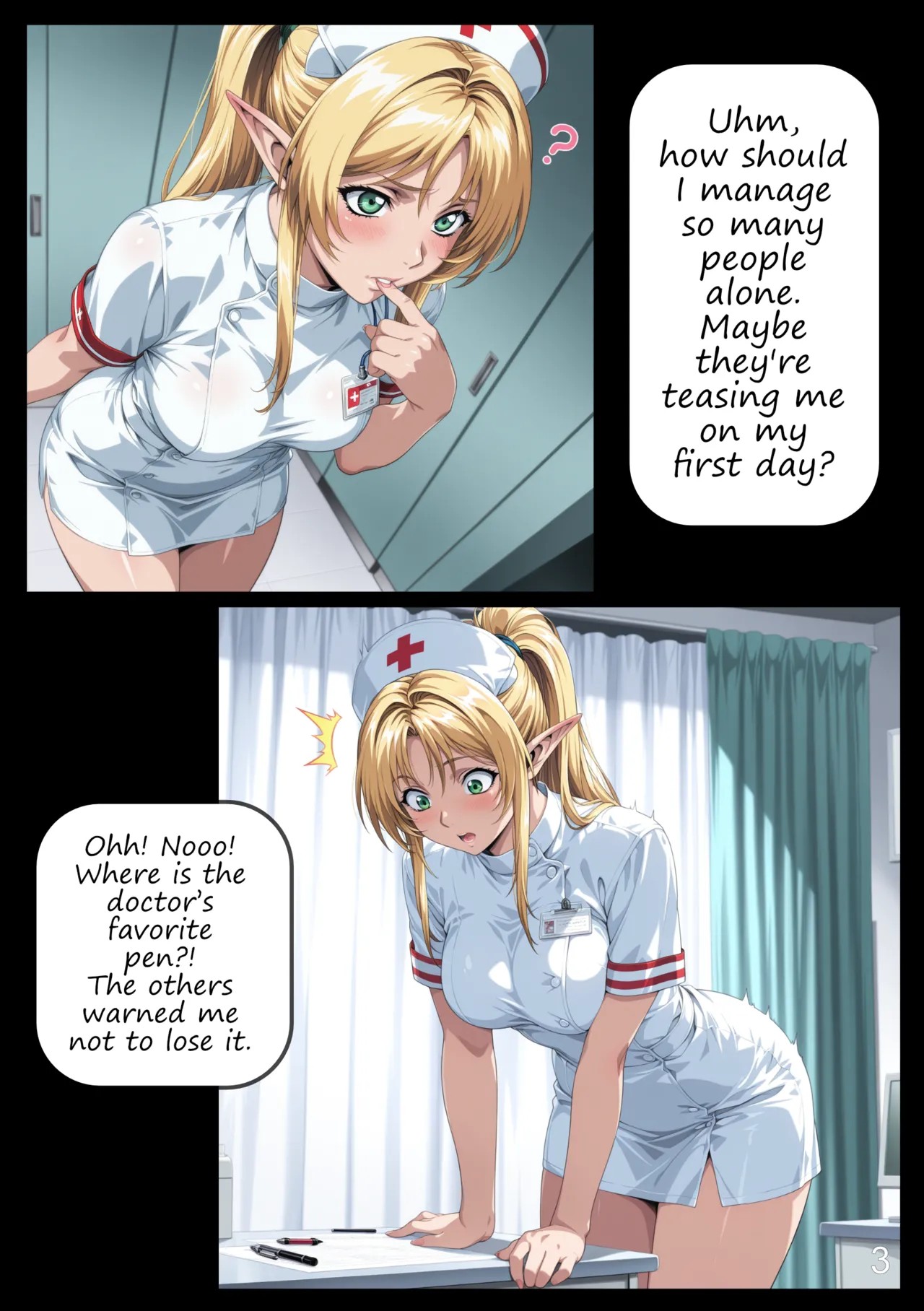 Adventures Of Melinéa: A New Profession Porn Comic english 04