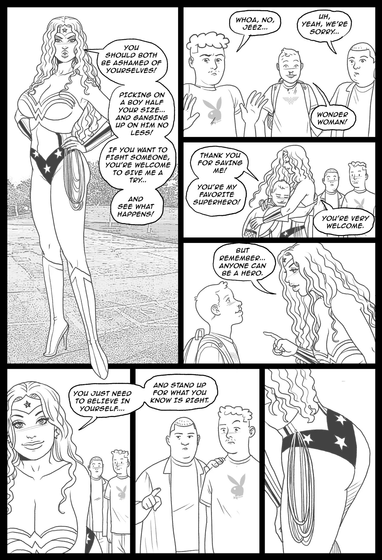 Bang My Bully Part 2: Wonder Woman Porn Comic english 02