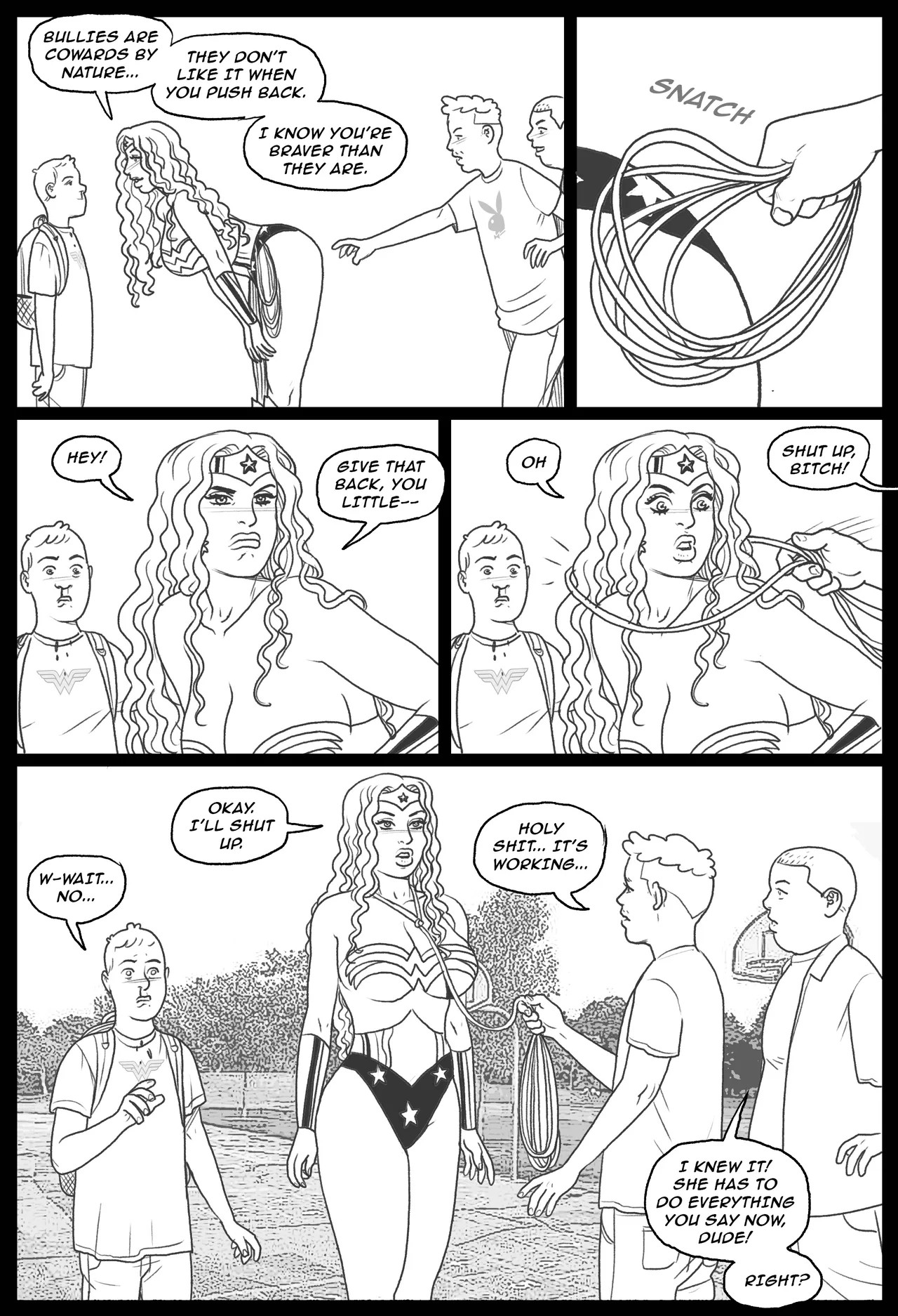 Bang My Bully Part 2: Wonder Woman Porn Comic english 03