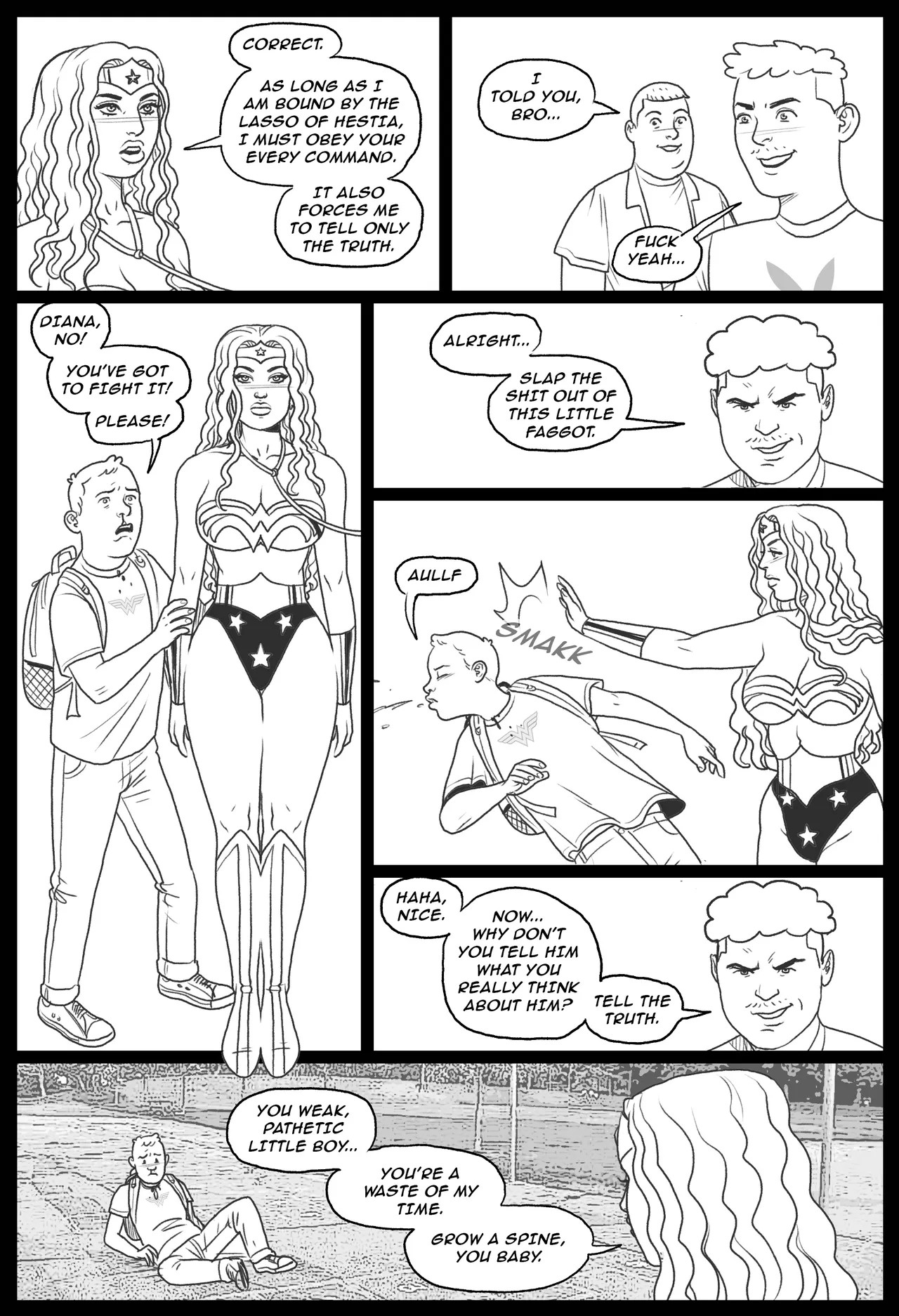 Bang My Bully Part 2: Wonder Woman Porn Comic english 04