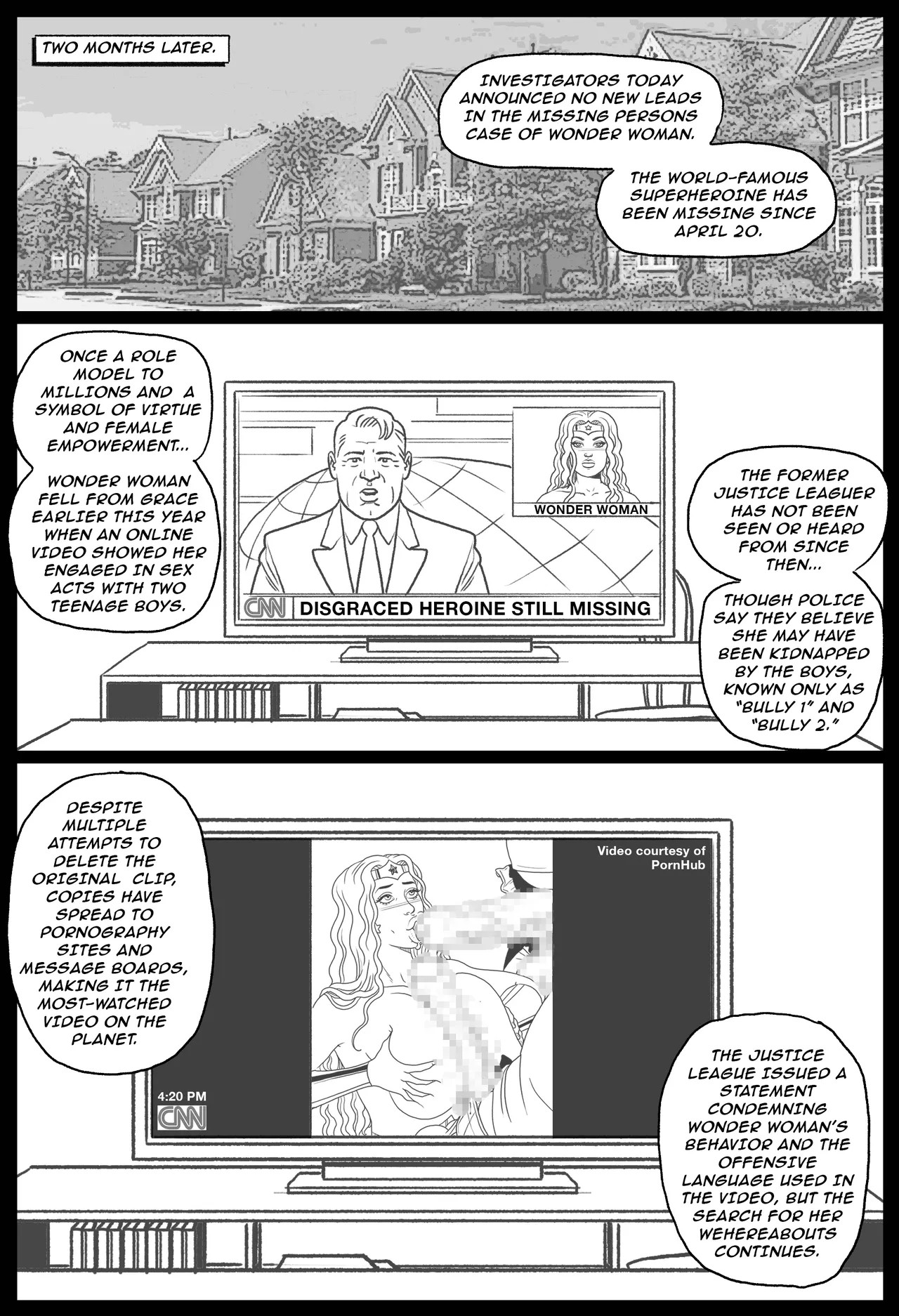 Bang My Bully Part 2: Wonder Woman Porn Comic english 52
