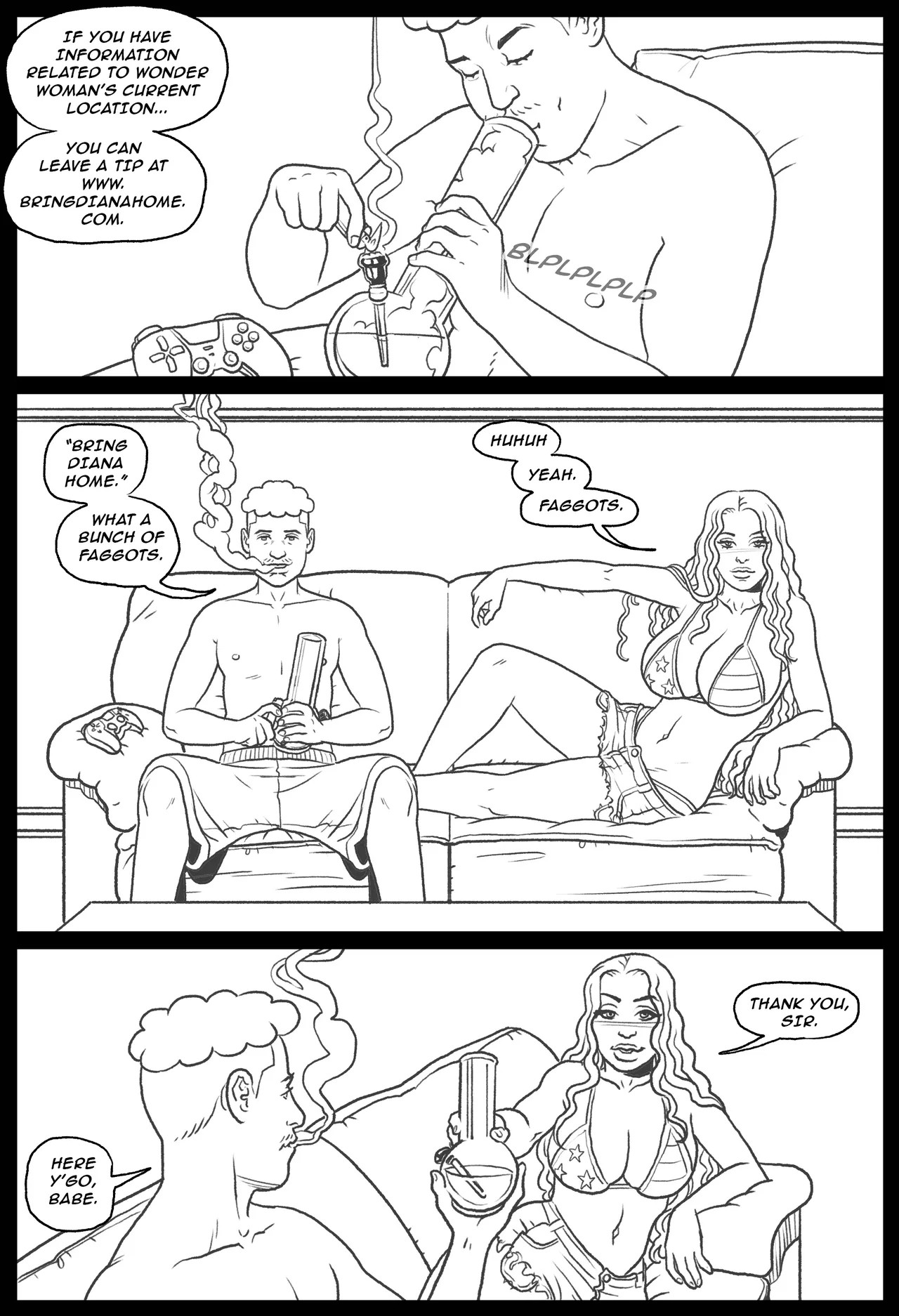 Bang My Bully Part 2: Wonder Woman Porn Comic english 53