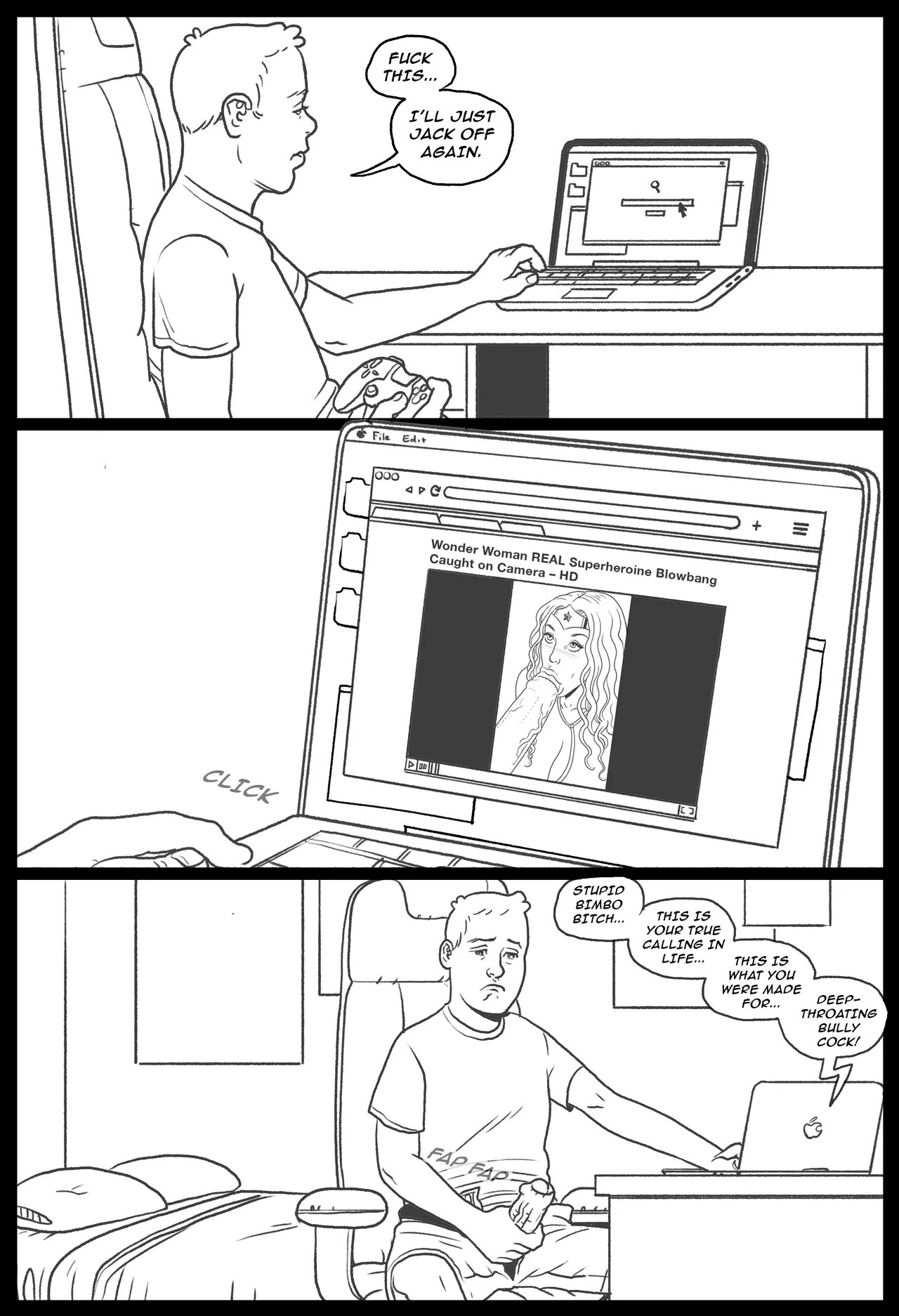 Bang My Bully Part 2: Wonder Woman Porn Comic english 62