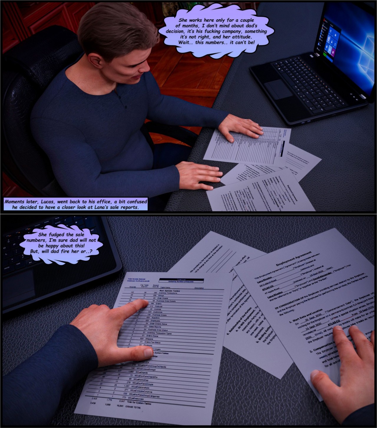 Busted By Sneaky Bastard Porn Comic english 04