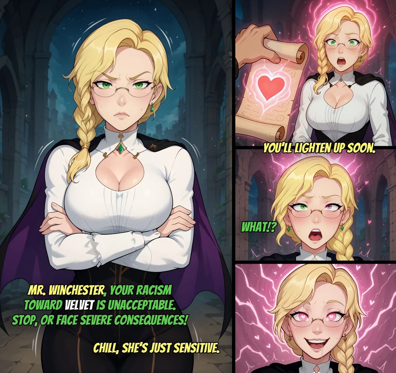 Glynda Goodwitch Mind Control Mini Comic Porn Comic english 02
