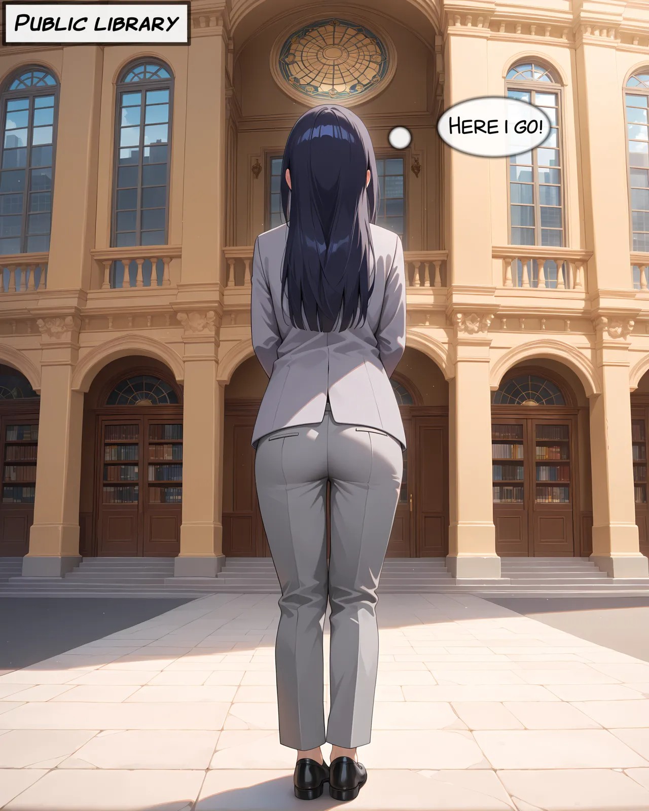 Hinata Librarian Slut Porn Comic english 03