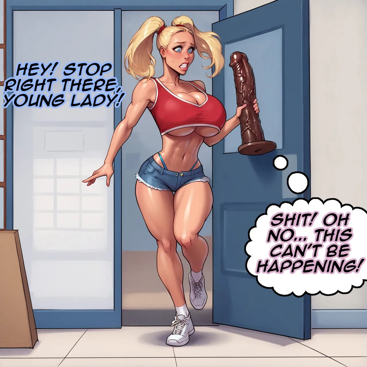 Kitty Gets Caught Shoplifting Porn Comic english 04
