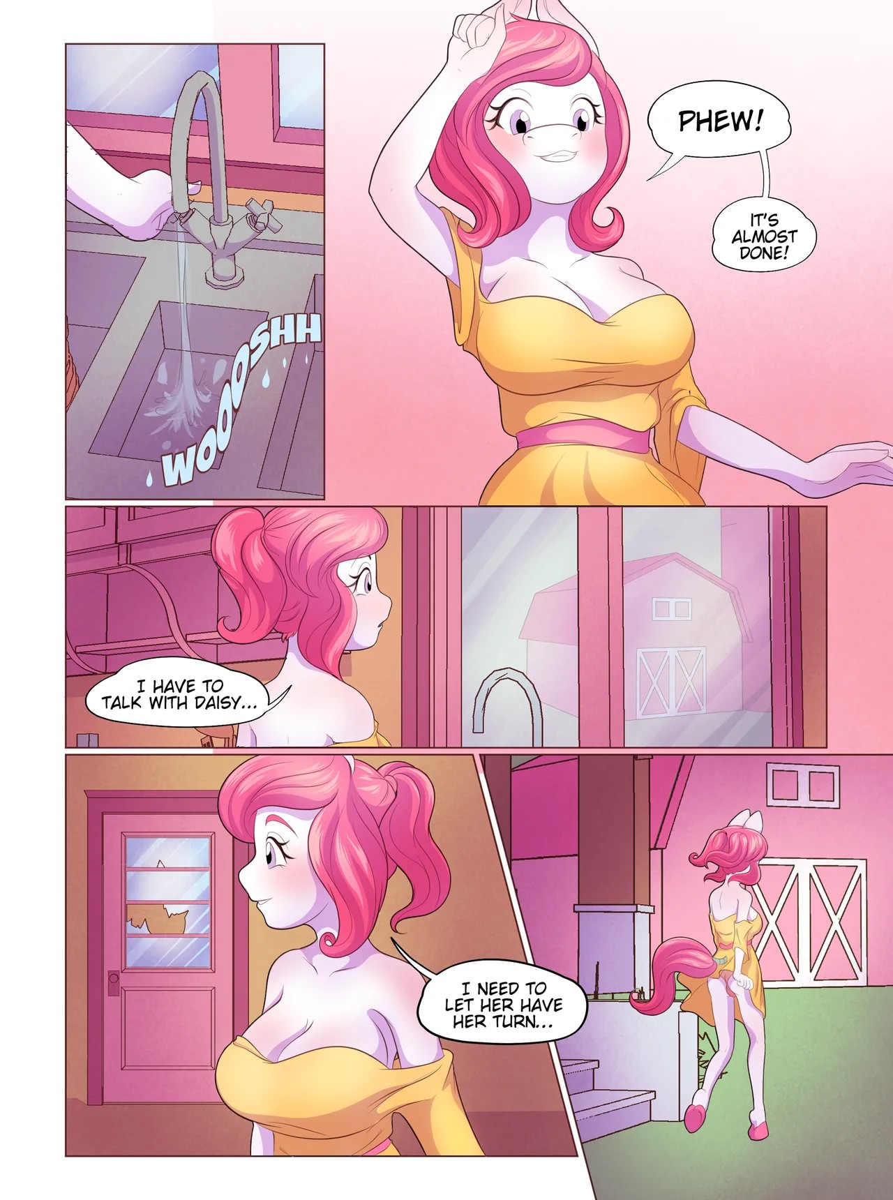 Lily Meadows Part 3: Pink Stables Porn Comic english 07