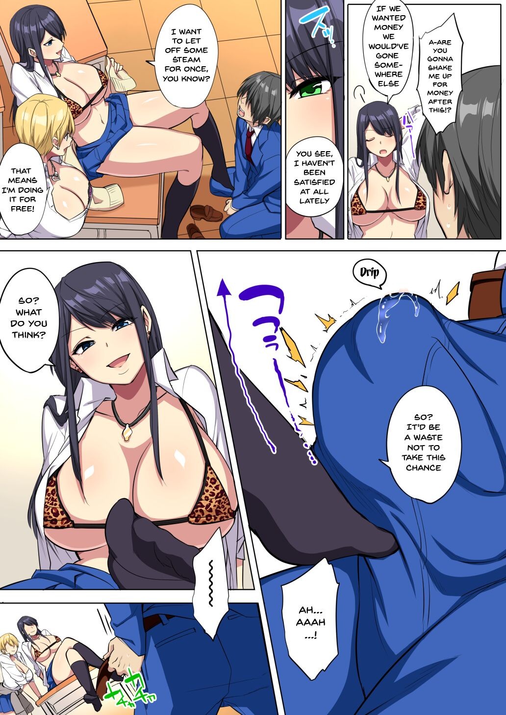 My Big Cock Is Getting Squeezed By Huge Breasted Bitch Gals!! Porn Comic english 10
