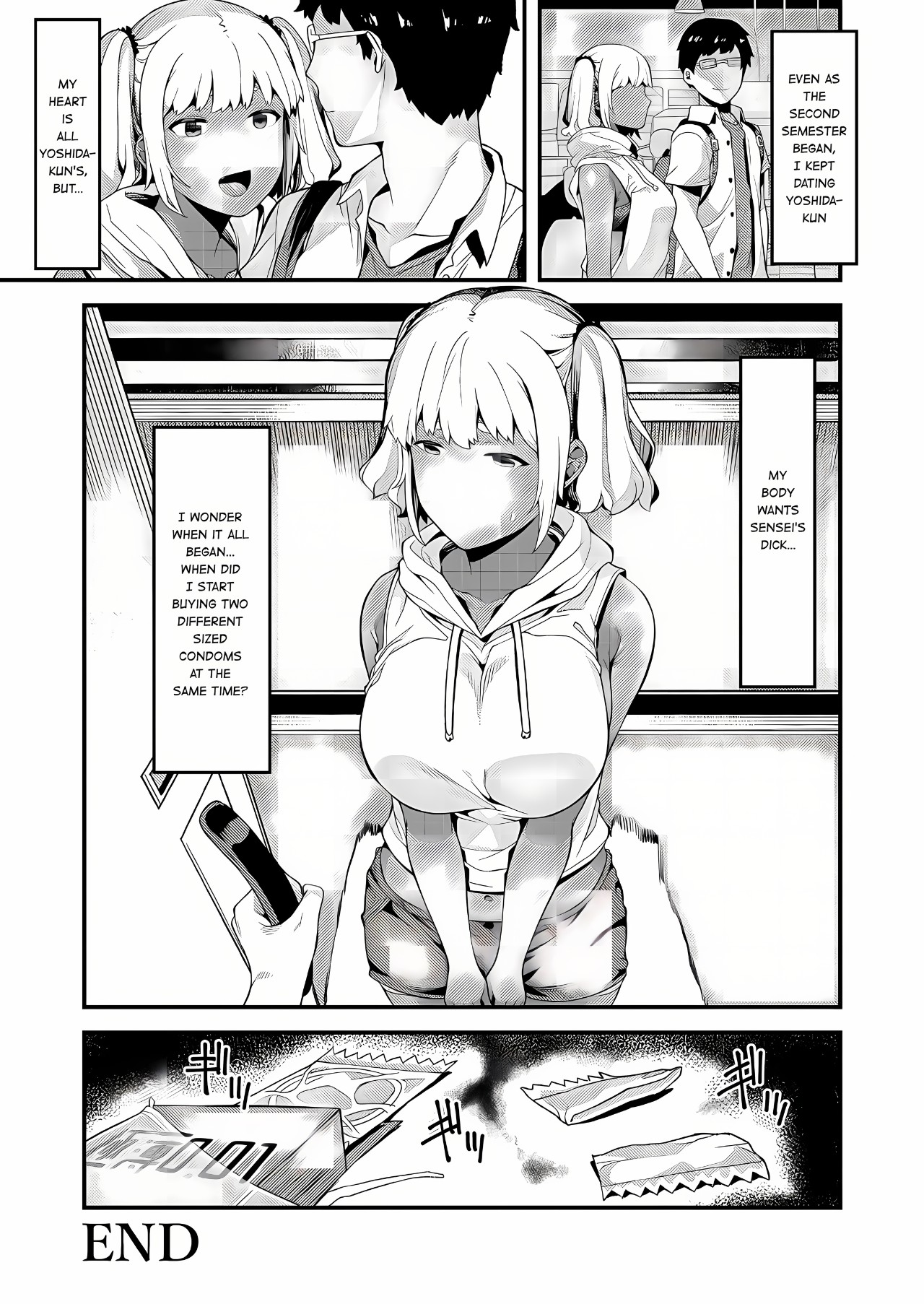My Heart's For My Boyfriend, My Body's For Sensei  Porn Comic english 28