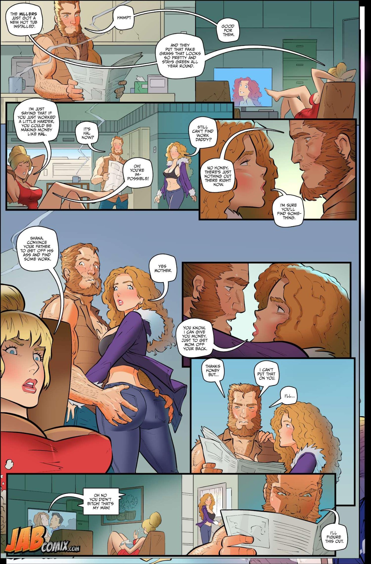My Stripper Daughter Part 2 Porn Comic english 05