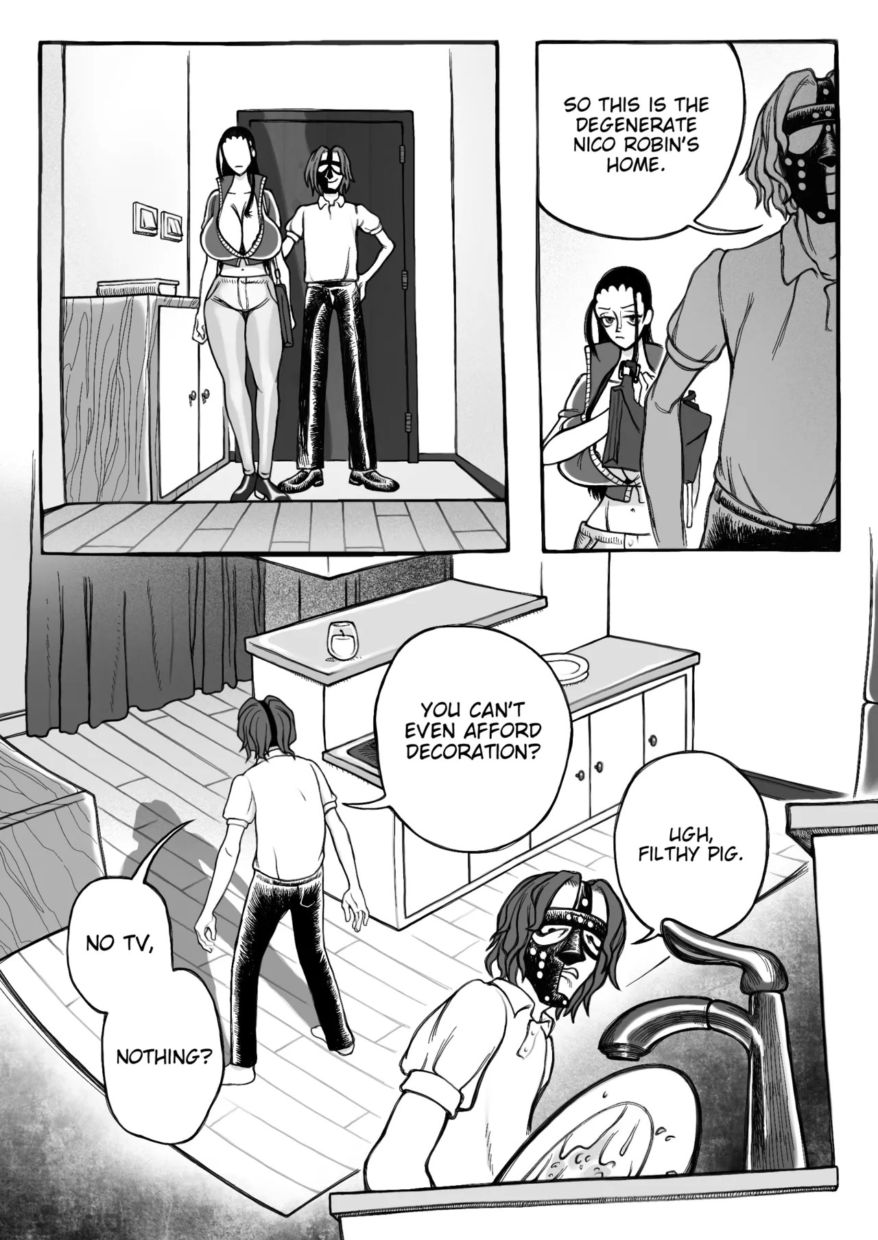 Nico Robin Fucked a Horse And Now I'm Blackmailing Her. Porn Comic english 12