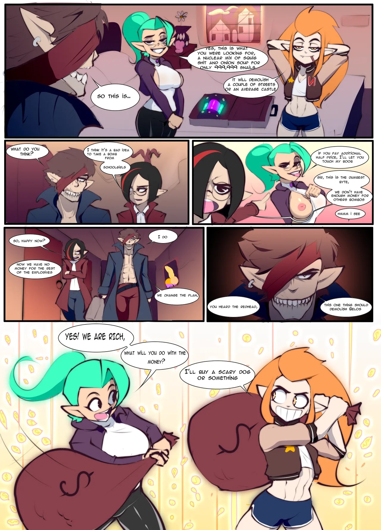 Odalia x Eda x Hunter Porn Comic english 03