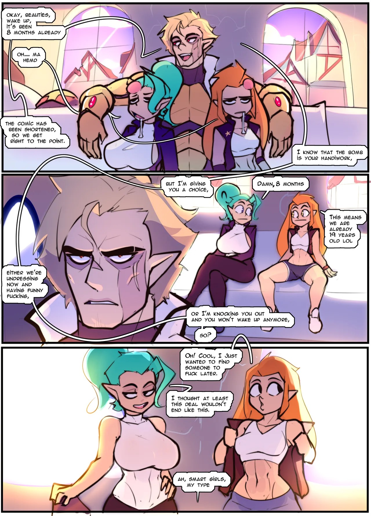 Odalia x Eda x Hunter Porn Comic english 09