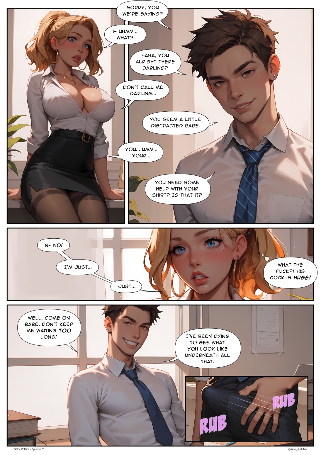 Office Politics Part 1: The Deal Porn Comic english 20