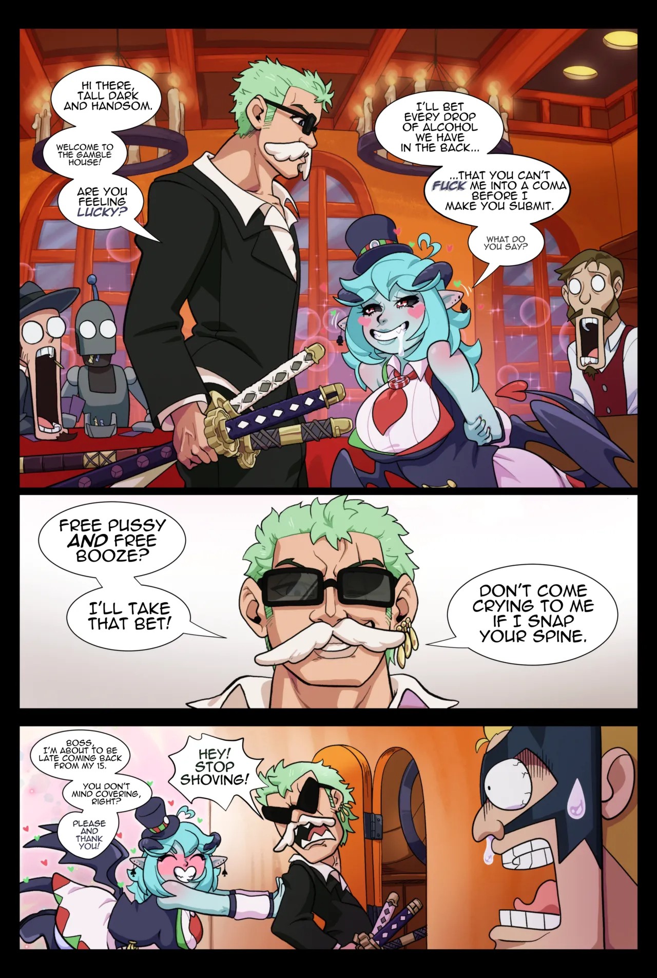 Opalu's Four Sword Style Porn Comic english 07