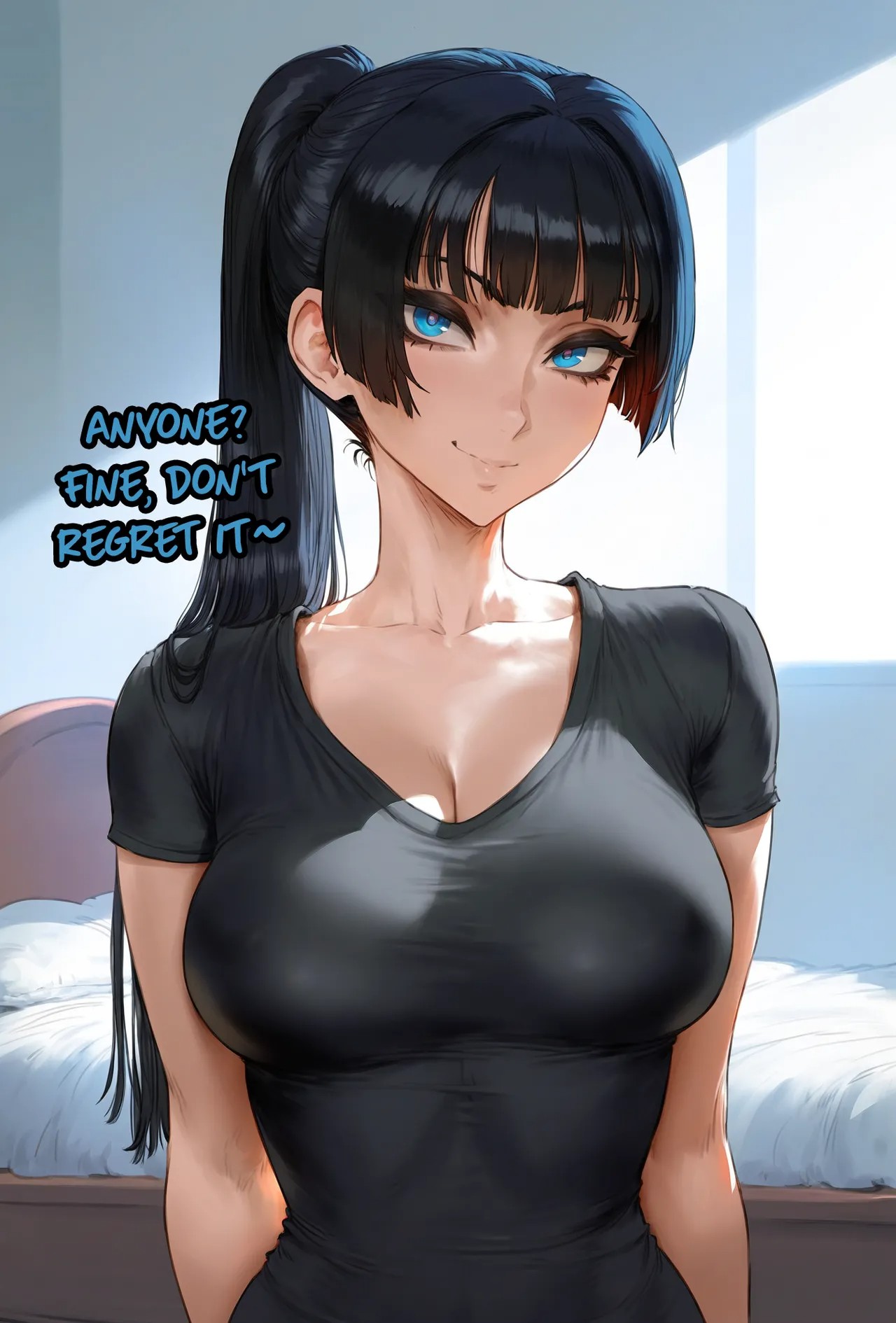Ponytail Girlfriend Listens To Your Every Request Porn Comic english 02