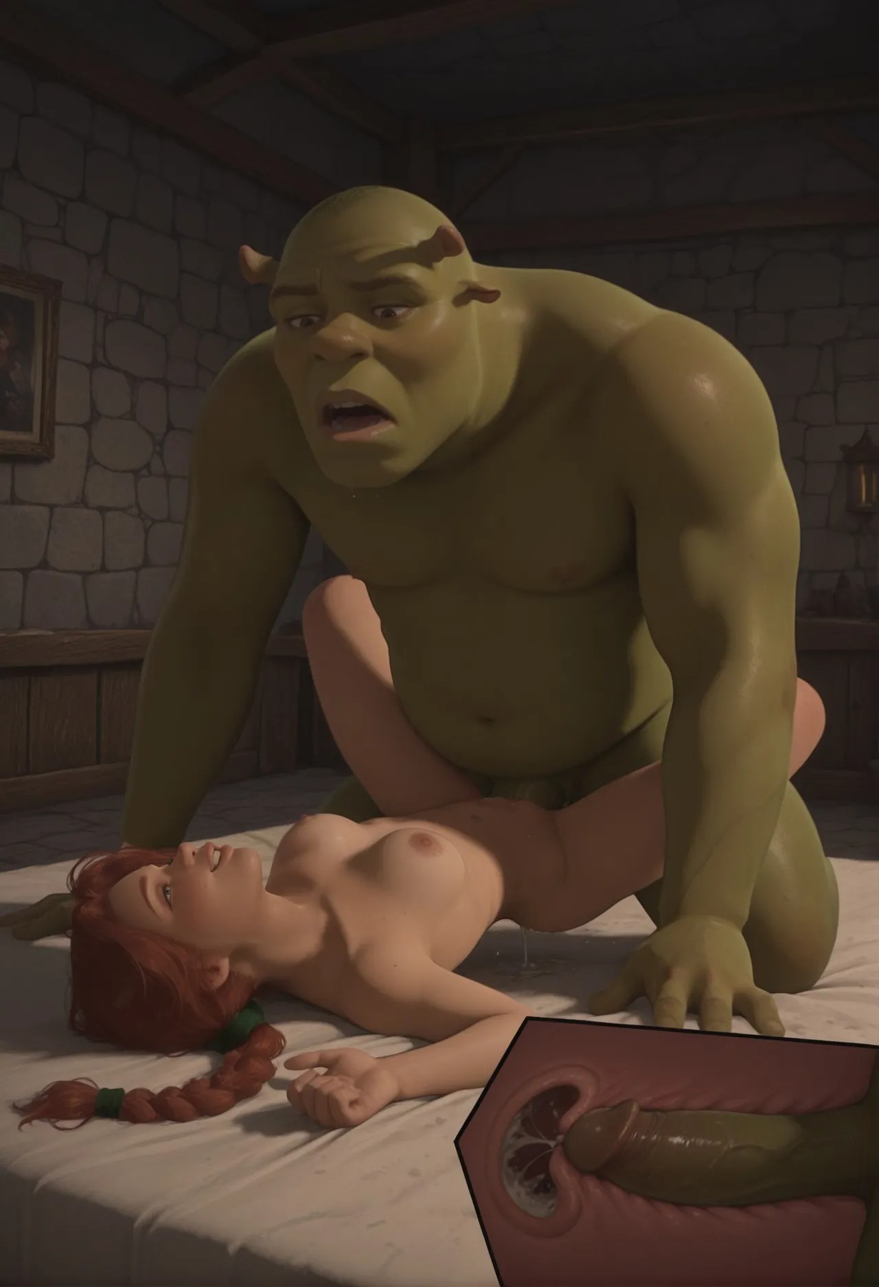 Shrek And Fiona  Porn Comic english 53