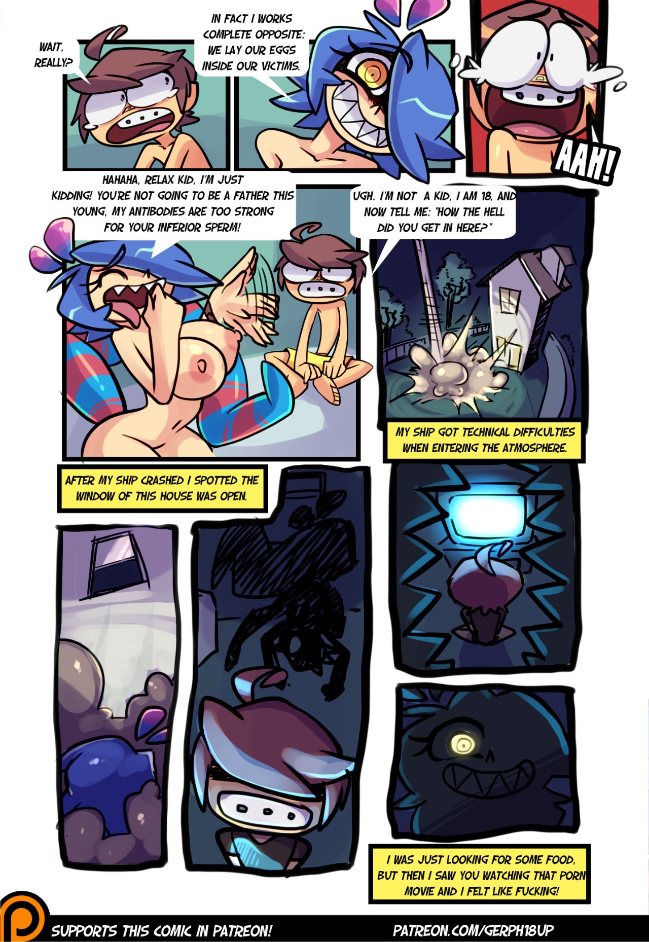 Skarpworld Part 1: The Girl With The Sharp Teeth Porn Comic english 08
