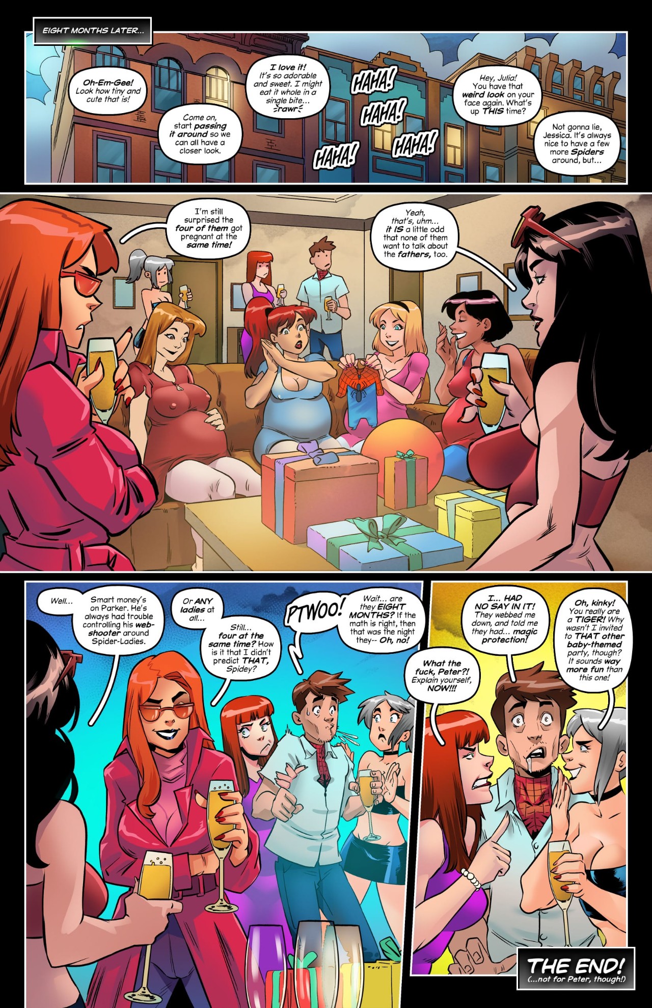 Sluttish Spider Bitches' Night Out Porn Comic english 11