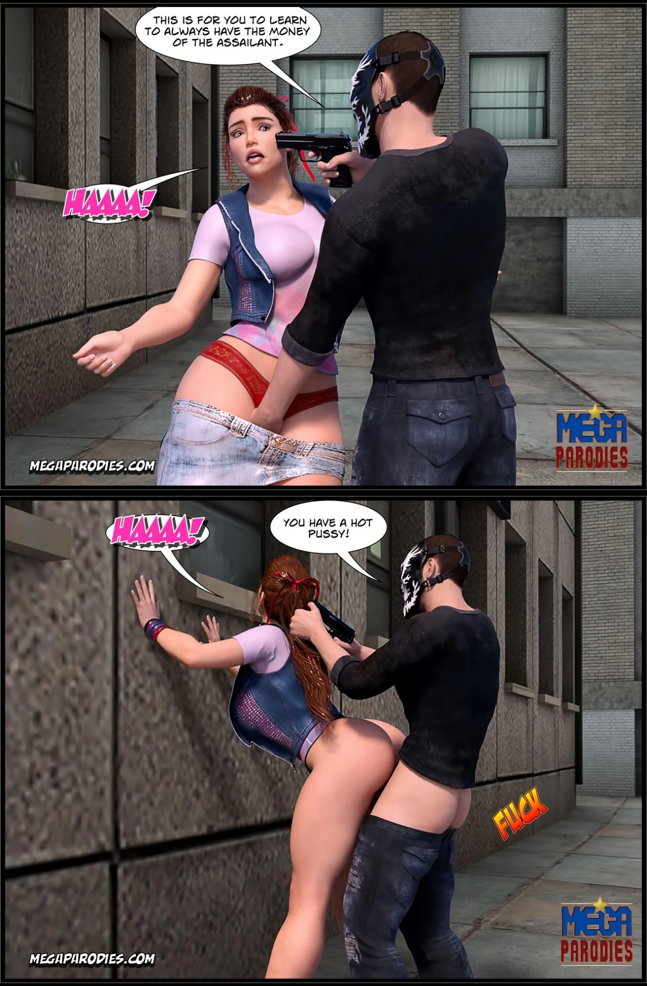Spider-Gwen X Rhino Porn Comic english 05
