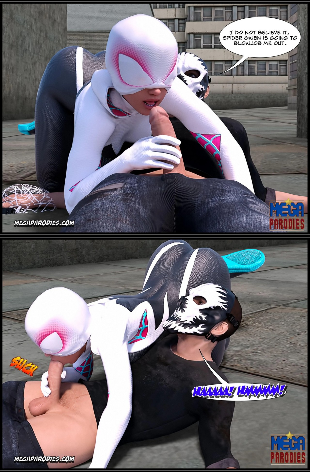 Spider-Gwen X Rhino Porn Comic english 17