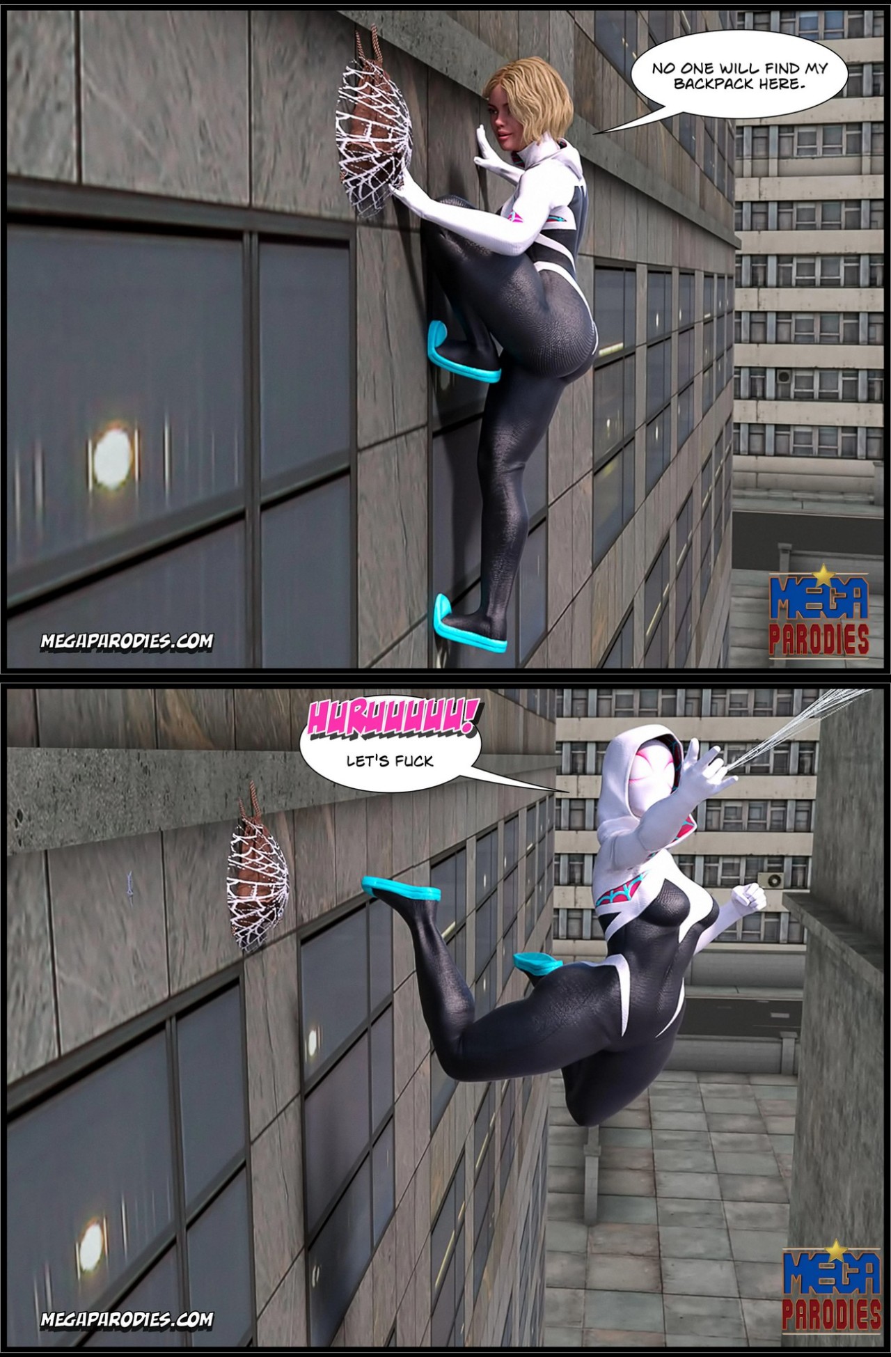 Spider-Gwen X Rhino Porn Comic english 26