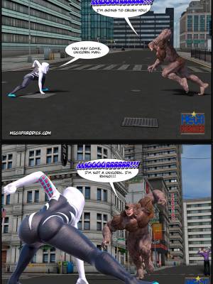 Spider-Gwen X Rhino Porn Comic english 29