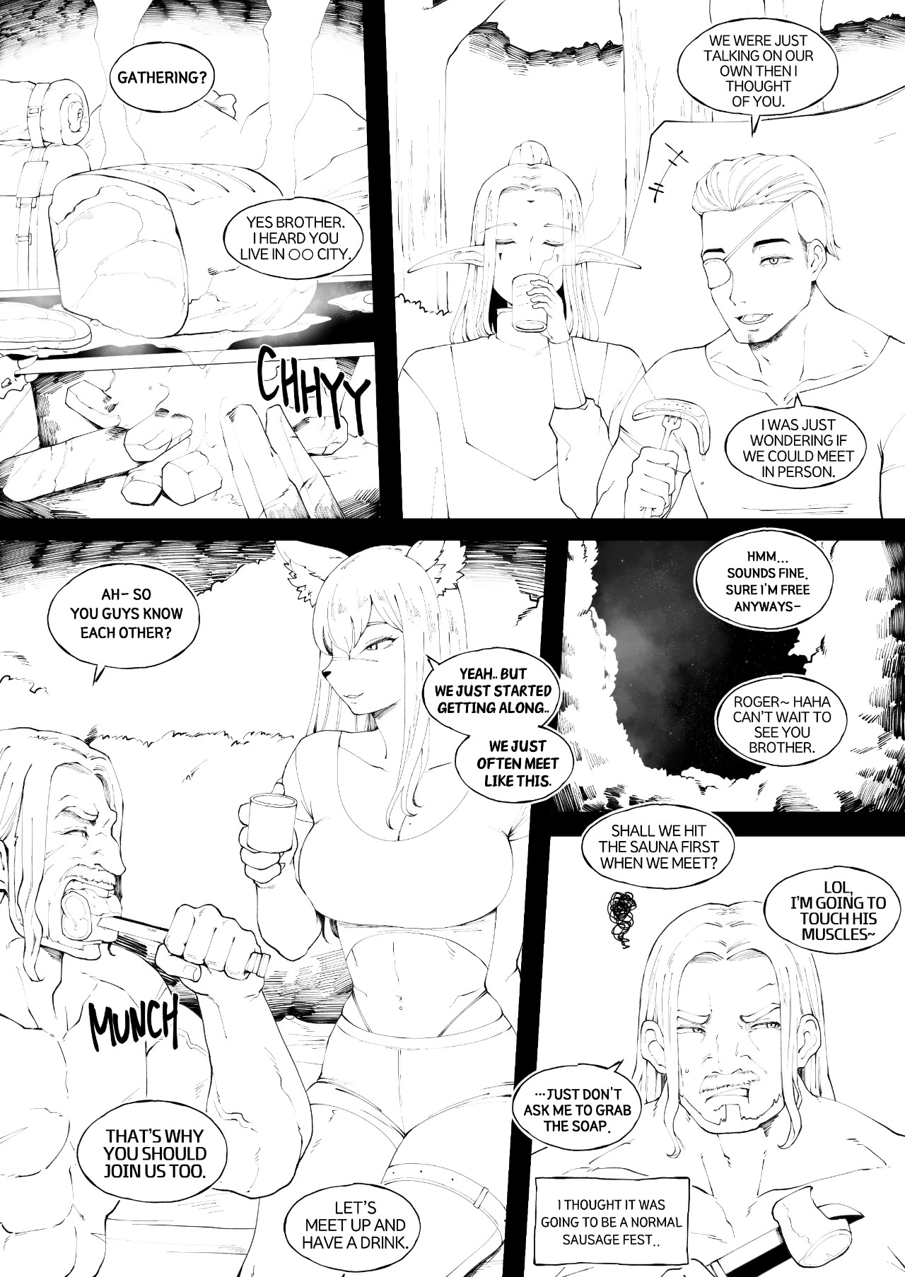 Story Of When I Went To GAMER'S GATHERING And I WAS THE ONLY MAN There Porn Comic english 05