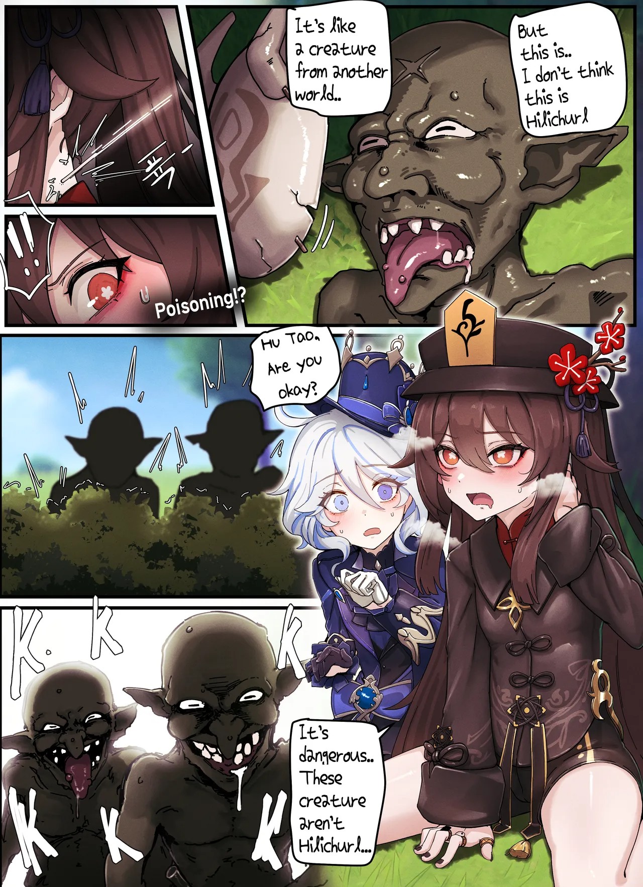 Teyvat Gravure Part 8: Hu Tao & Furina Porn Comic english 04