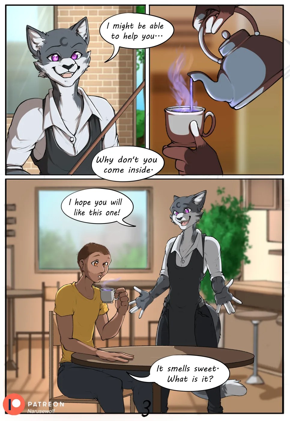 True Forn Cafe Part 2 Porn Comic english 03