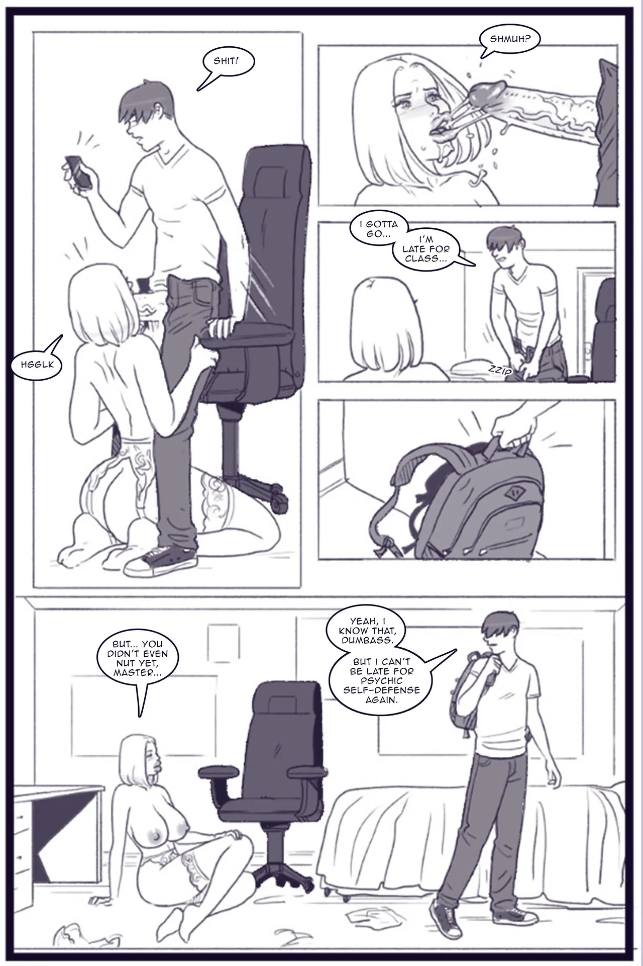 X Academy Bimbofied Porn Comic english 05