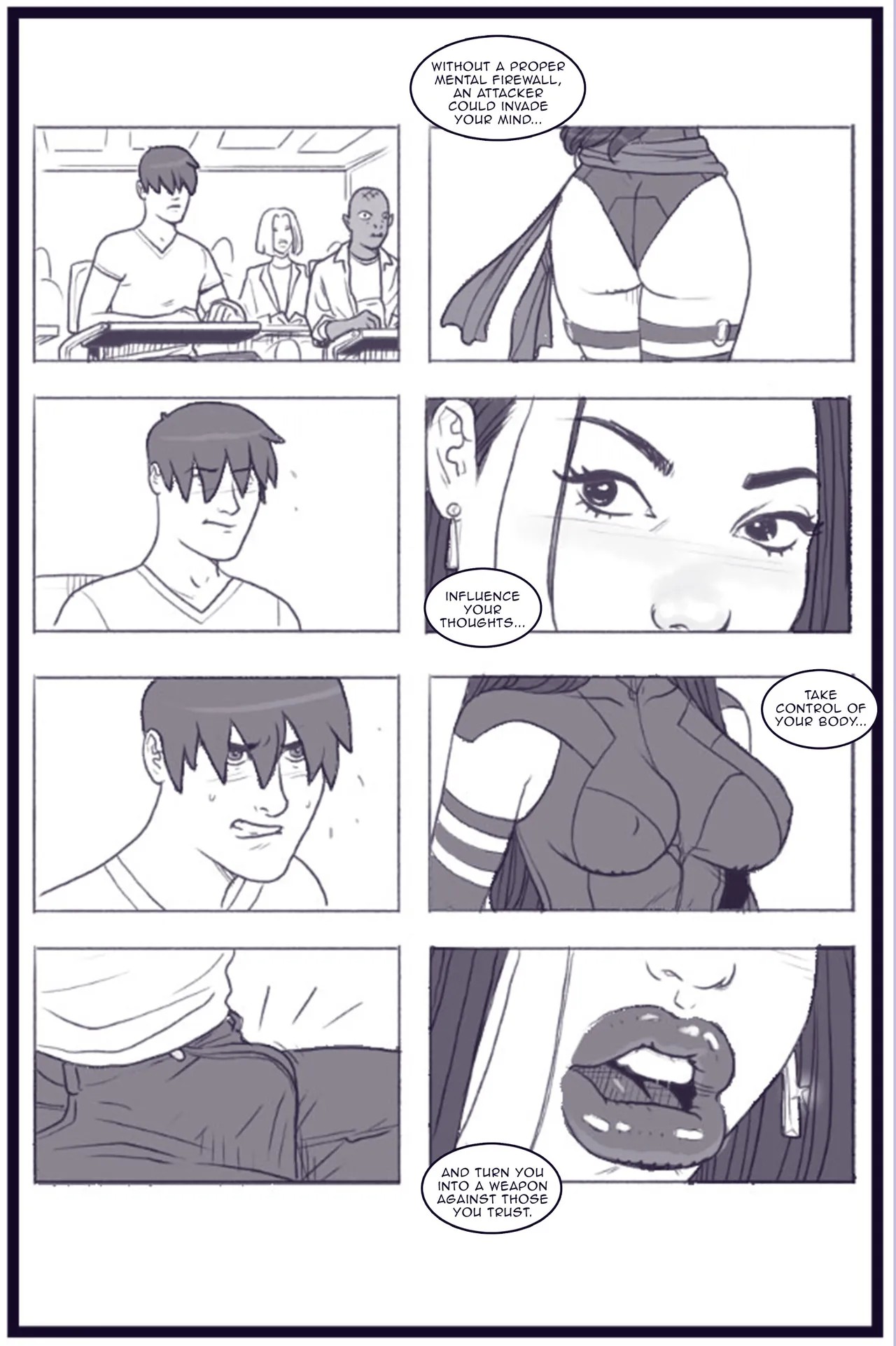 X Academy Bimbofied Porn Comic english 09