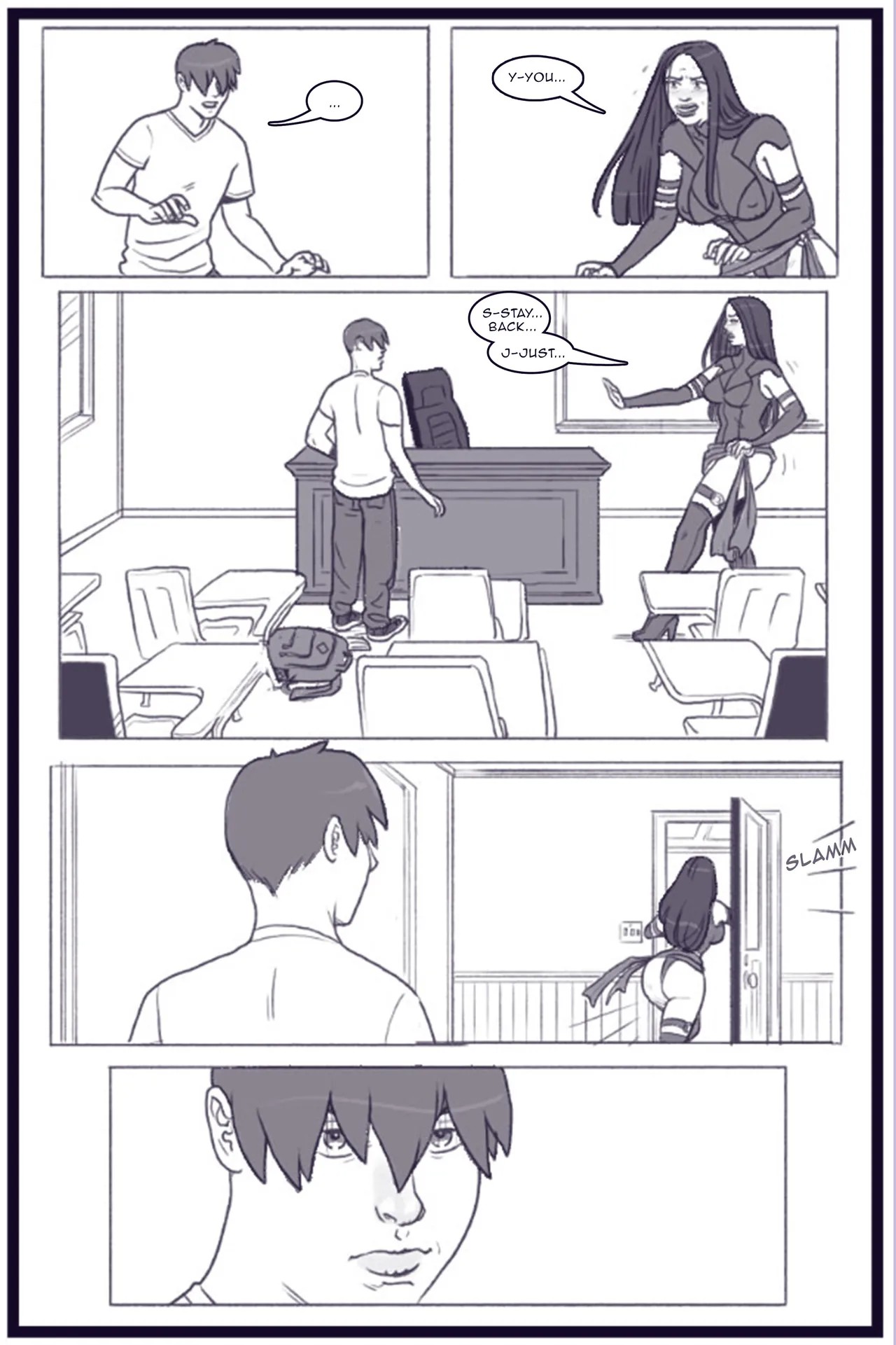 X Academy Bimbofied Porn Comic english 15